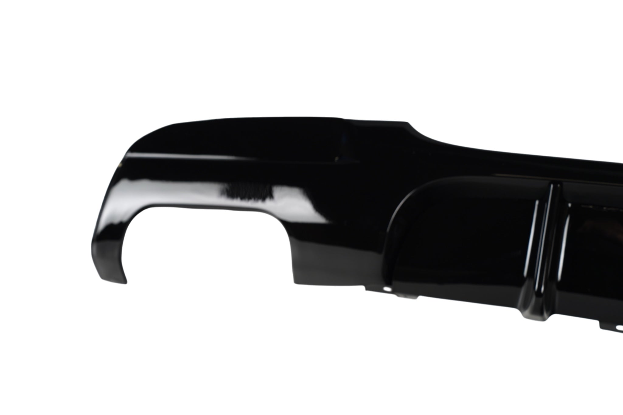 E90 & E91 M-Performance Style Diffuser med LED – Gloss Black (Twin Left) - AL BILDELER