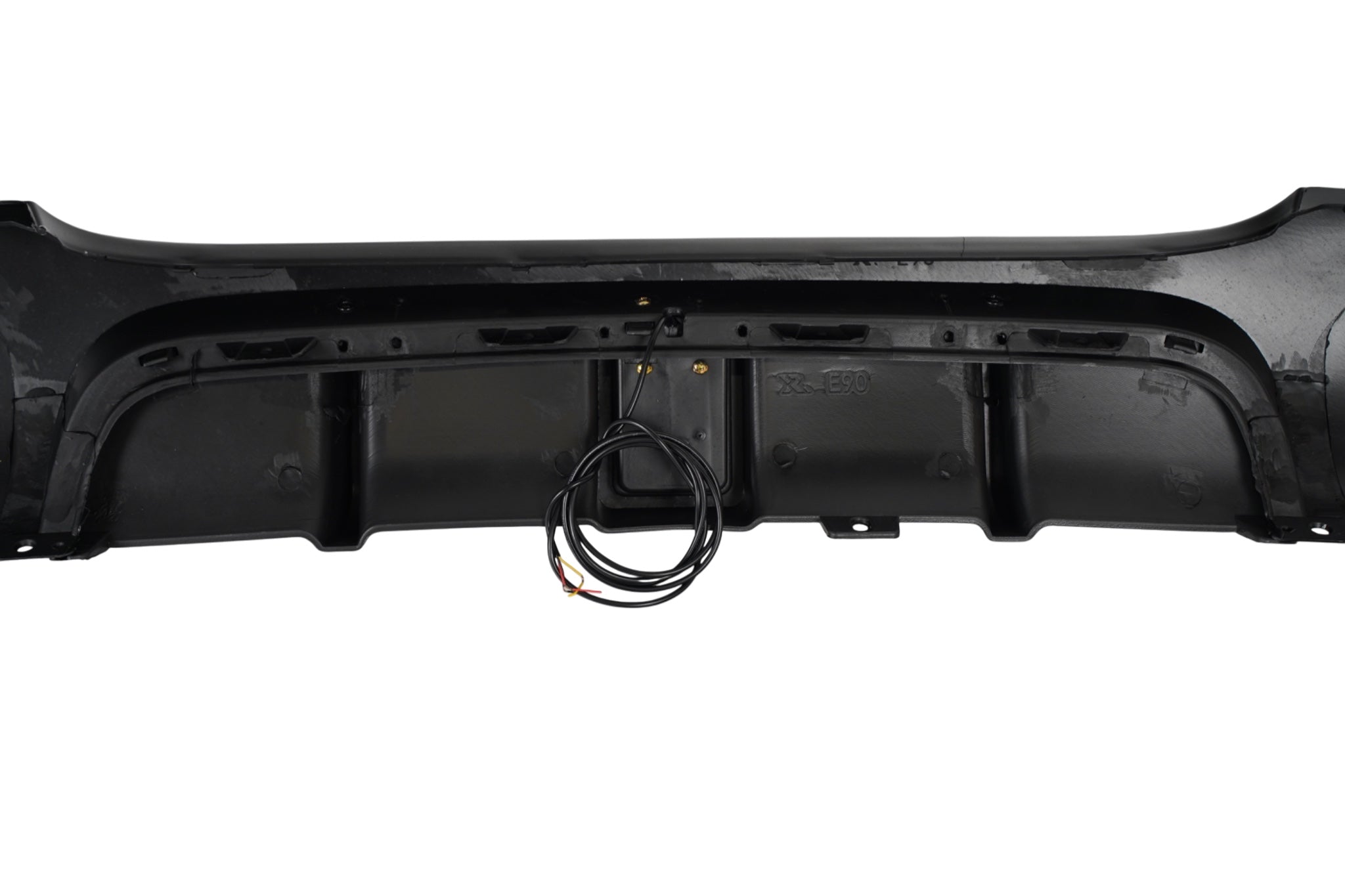 E90 & E91 M-Performance Style Diffuser med LED – Gloss Black (Twin Left) - AL BILDELER