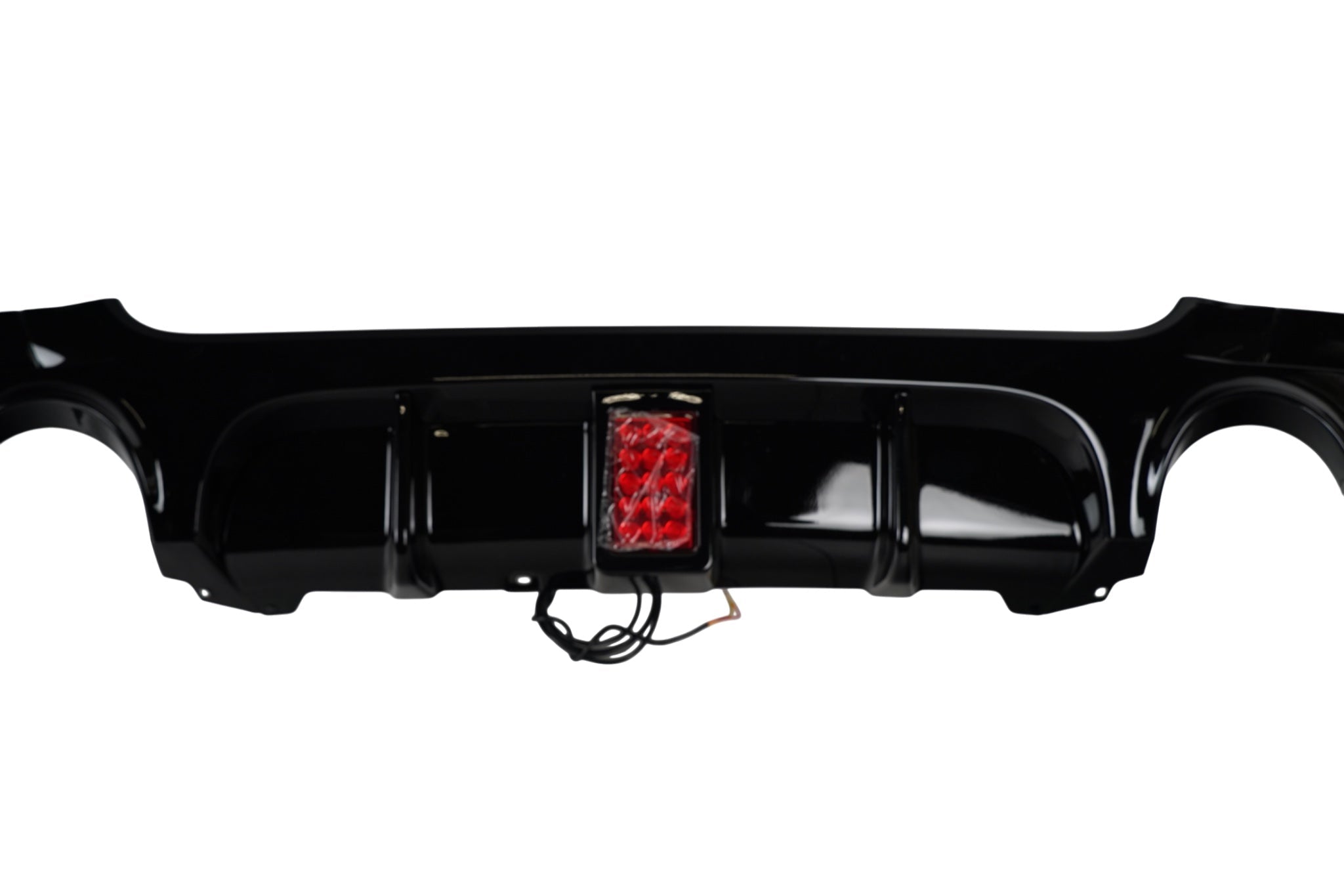 E92 & E93 M - Performance Style Diffusor med LED – Gloss Black (Dual Exit)