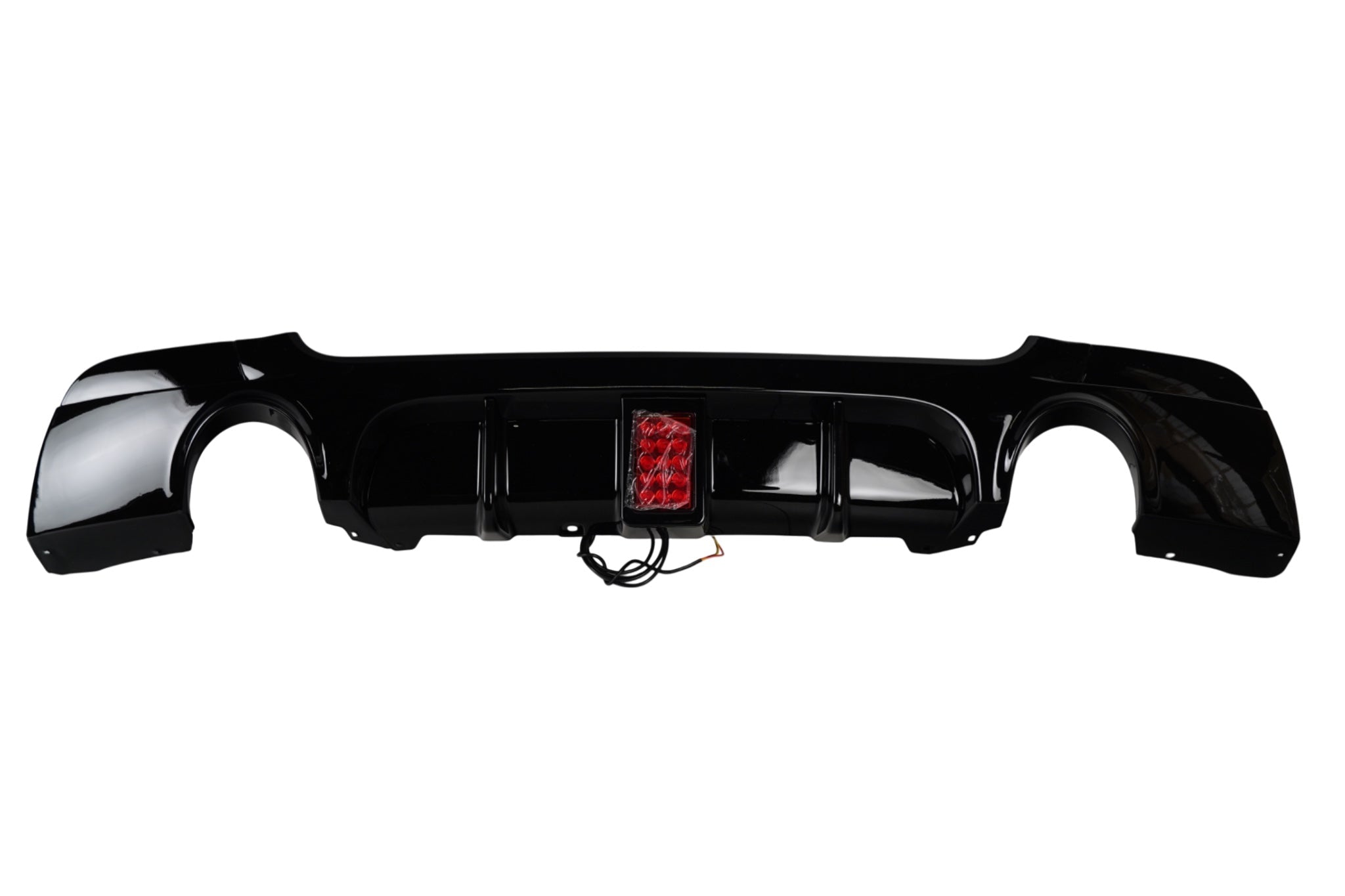E92 & E93 M - Performance Style Diffusor med LED – Gloss Black (Dual Exit)