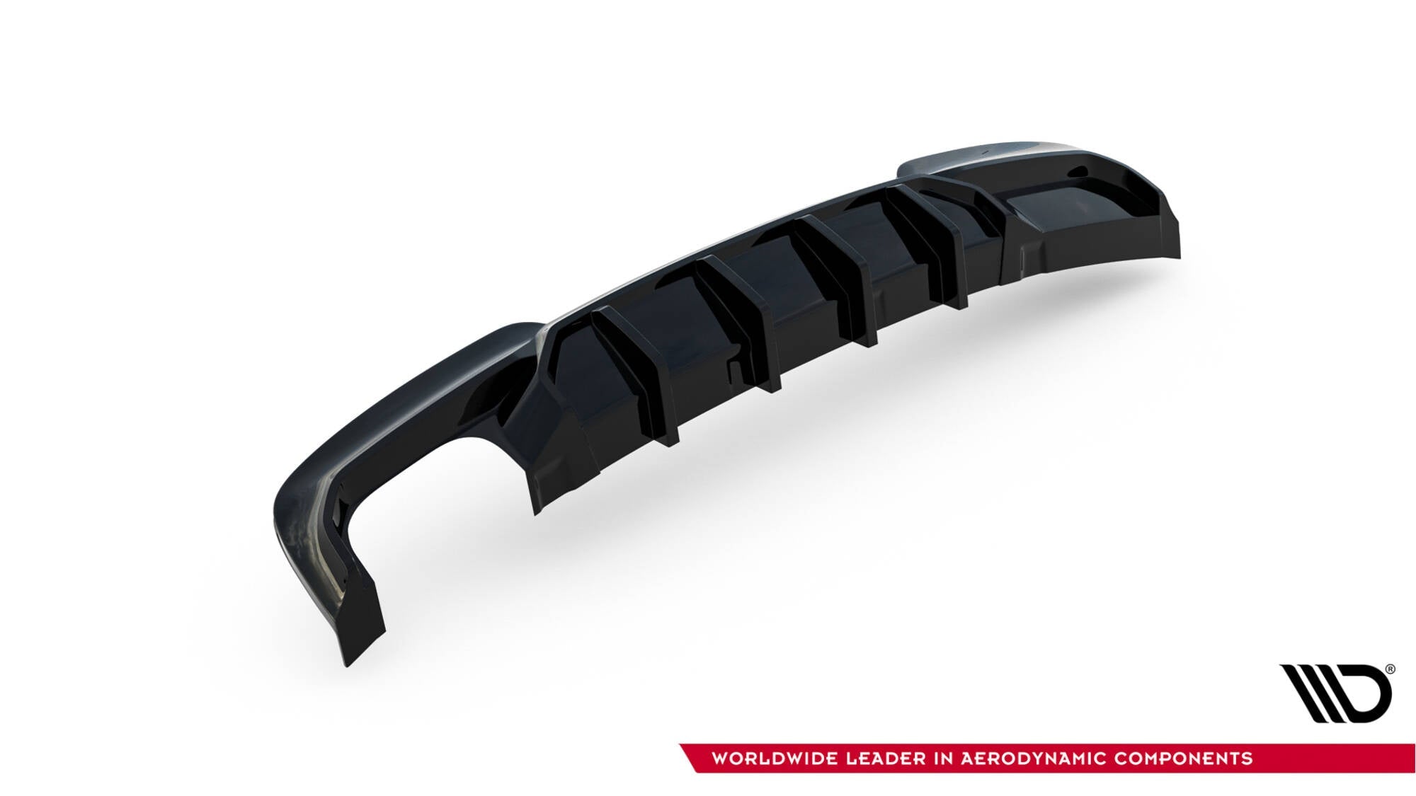 Maxton Design Bakdiffuser V.2 – BMW 5 M - Pack F10 / F11 (dobbel eksos én side)