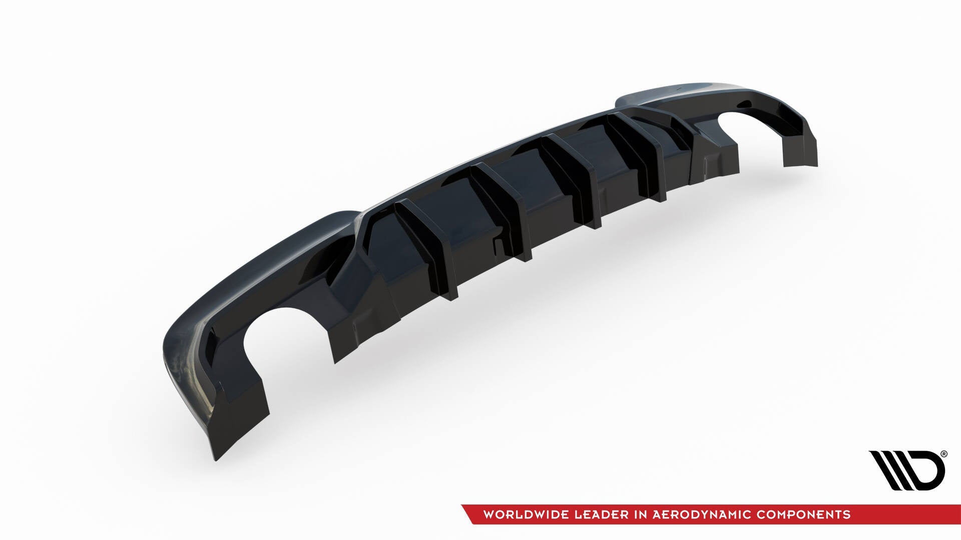 Maxton Design Bakdiffuser V.2 – BMW 5 M - Pack F10 / F11 (to enkle eksosuttak)