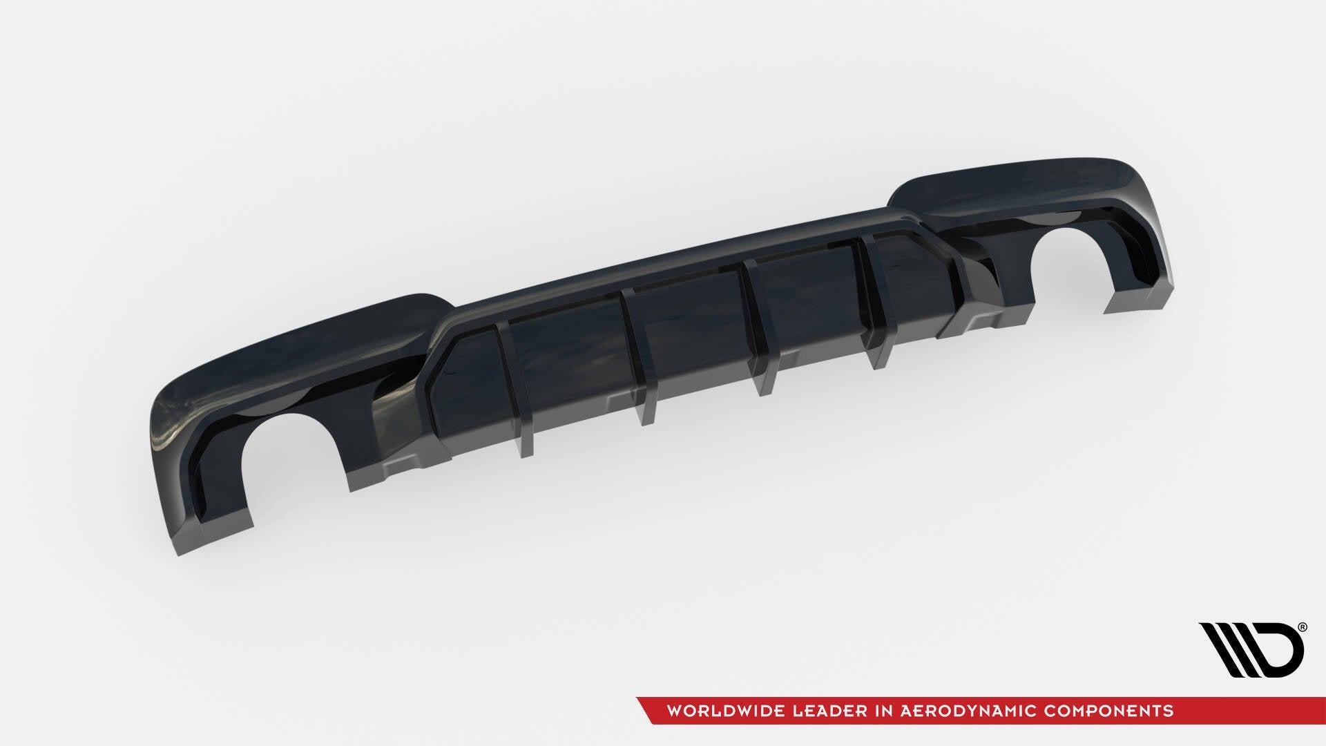 Maxton Design Bakdiffuser V.2 – BMW 5 M - Pack F10 / F11 (to enkle eksosuttak)
