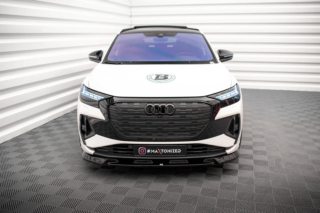 Maxton Design Frontsplitter V.1 – Audi Q4 e - tron Sportback S - Line Mk1