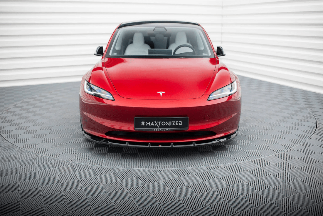 Maxton Design Frontsplitter V.2 – Tesla Model 3 Project Highland Facelift