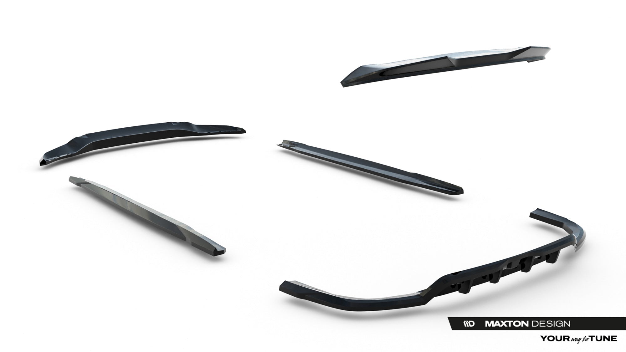 Set of Splitters V.1 BMW X5 M - Pack G05 Facelift