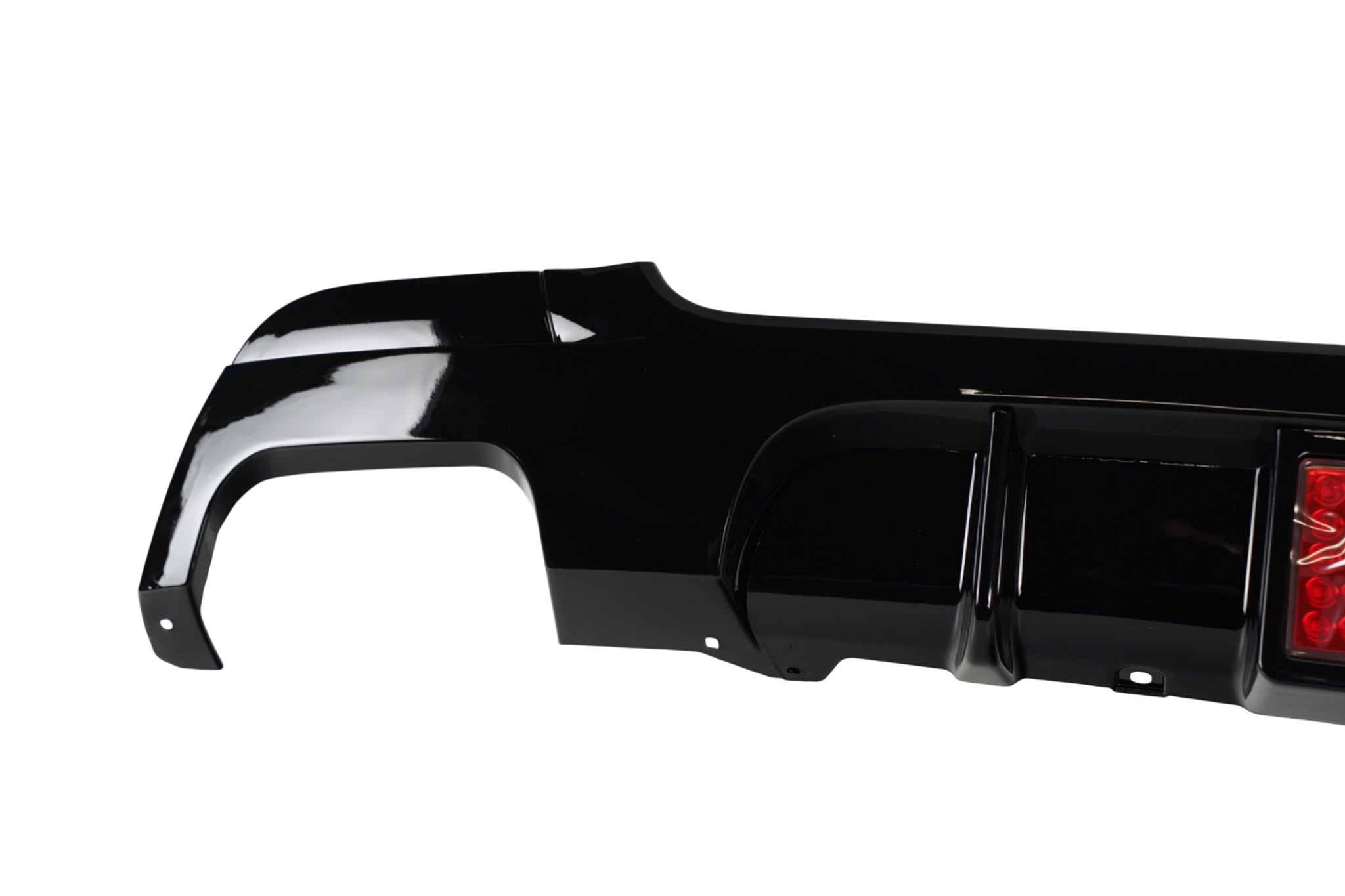 E92 & E93 M-Performance Style Diffusor med LED – Gloss Black (Twin Left) - AL BILDELER