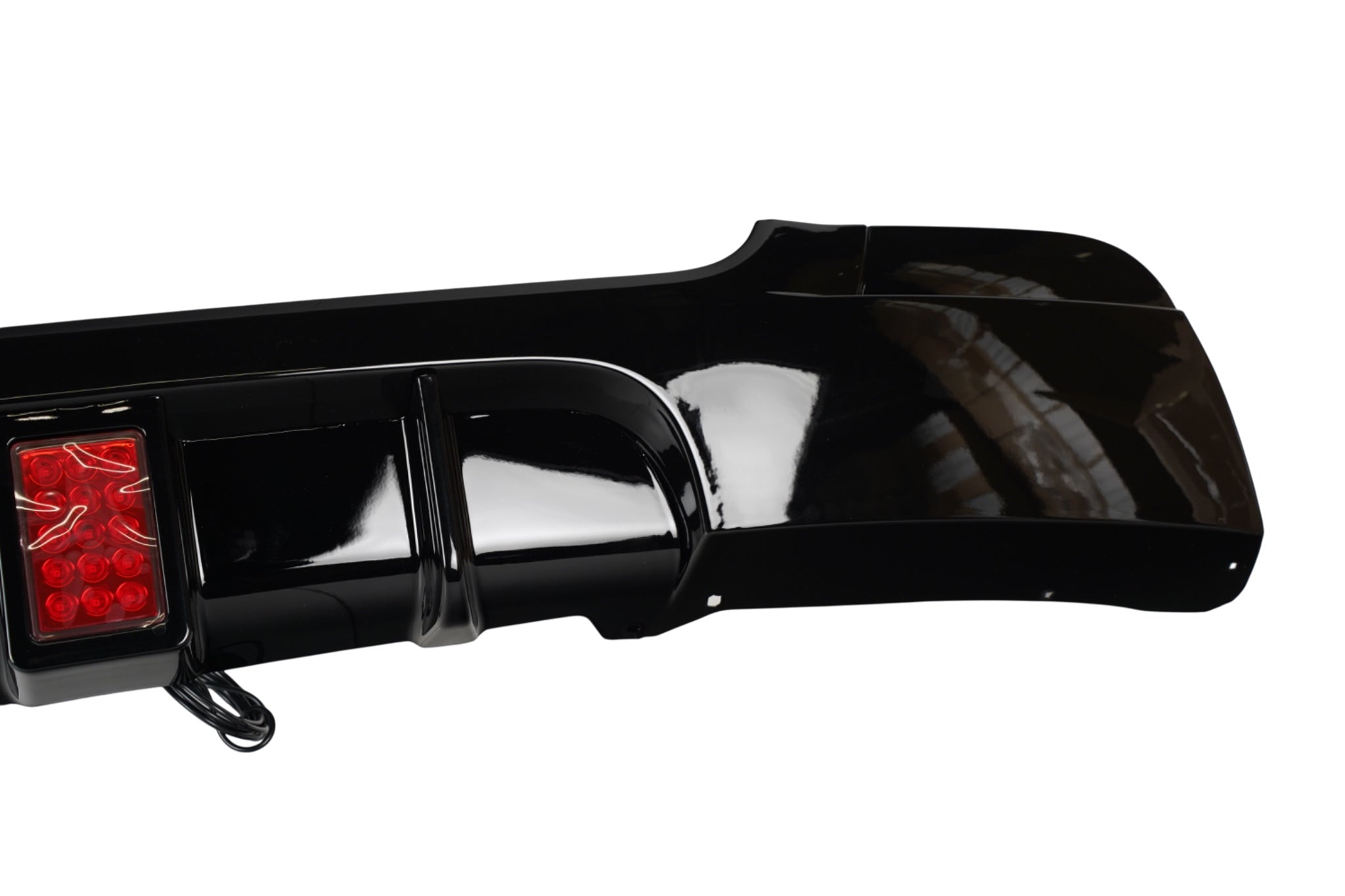 E92 & E93 M-Performance Style Diffusor med LED – Gloss Black (Twin Left) - AL BILDELER