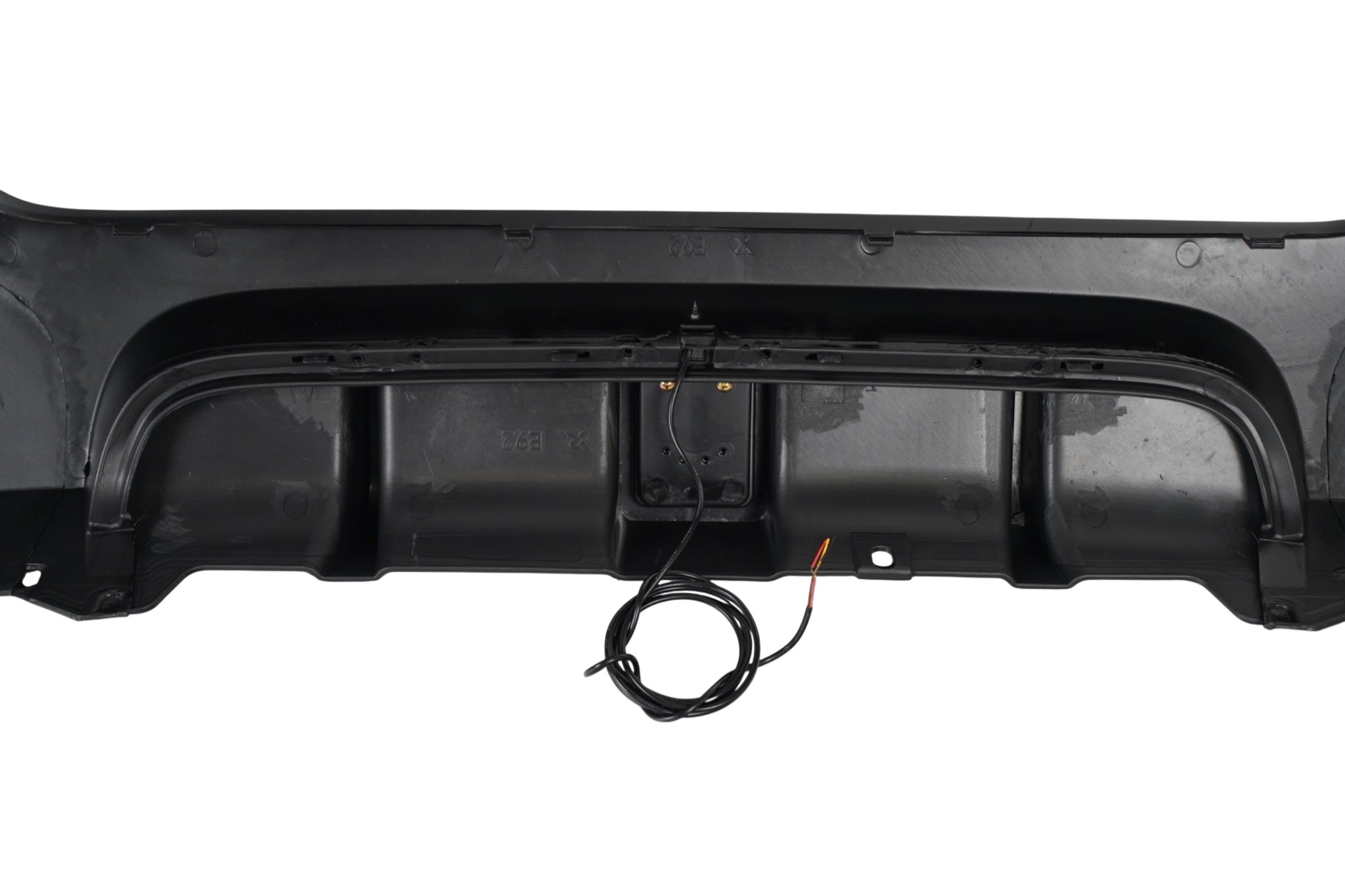 E92 & E93 M-Performance Style Diffusor med LED – Gloss Black (Twin Left) - AL BILDELER