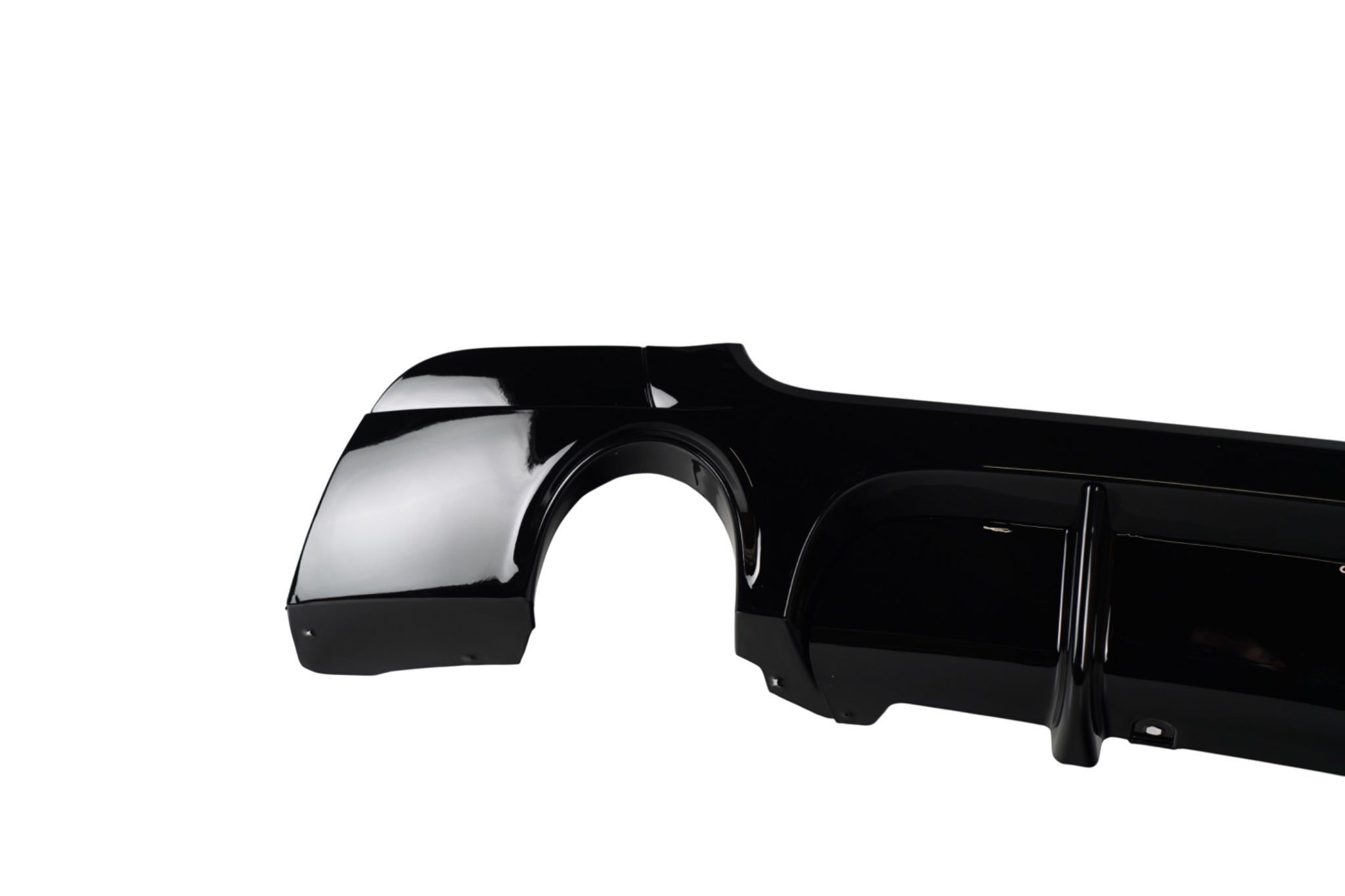 E92 & E93 M-Performance Style Diffusor – Gloss Black (Dual Exit) - AL BILDELER