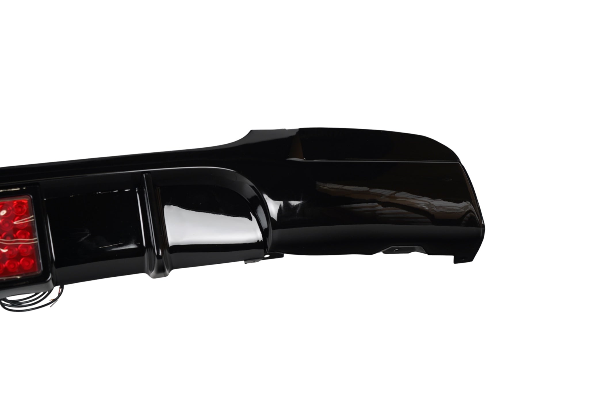 E90 & E91 M - Performance Style Diffuser med LED – Gloss Black (Twin Left)