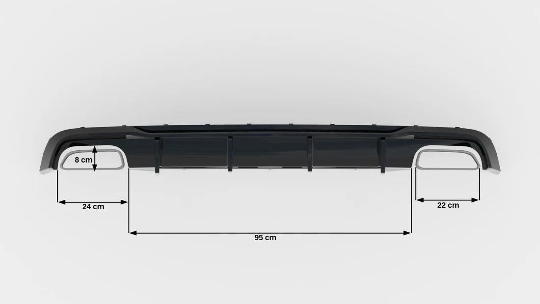 Maxton Design Bakdiffuser V.2 – Audi A6 / A6 S-Line / S6 C7 Facelift
