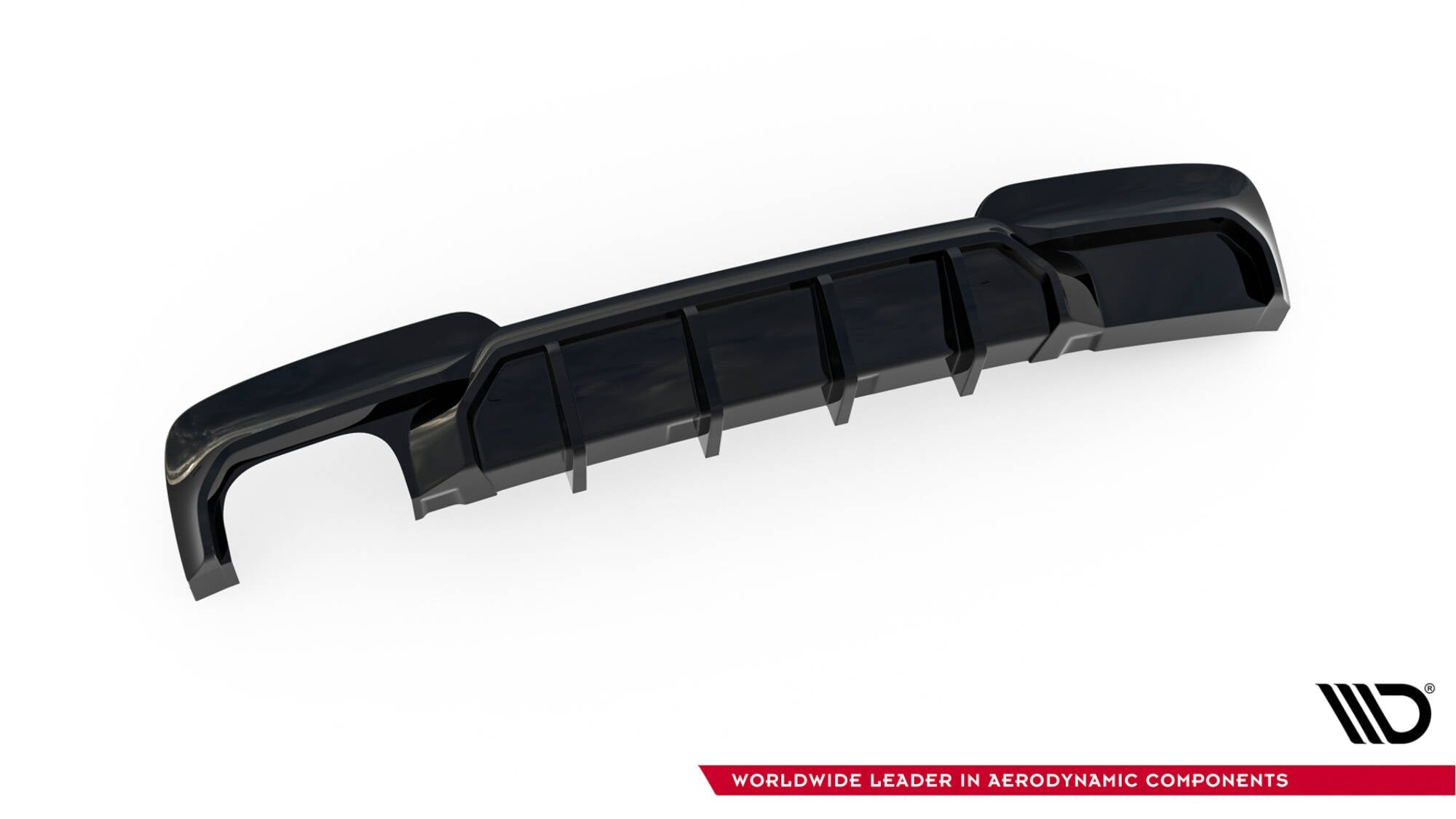 Maxton Design Bakdiffuser V.2 – BMW 5 M - Pack F10 / F11 (dobbel eksos én side)
