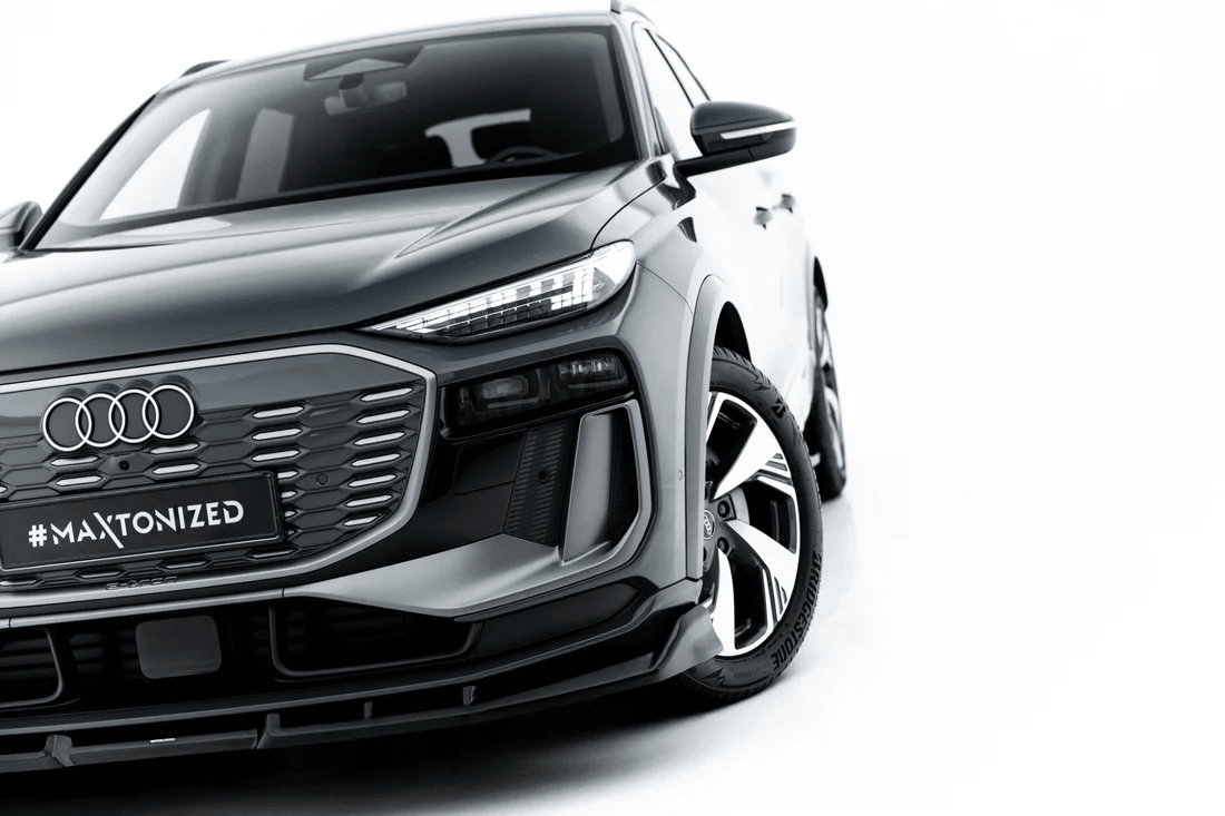 Maxton Design Frontsplitter – Audi Q6 e - tron Standard / S - Line / SQ6 e - tron SUV & Sportback Mk1