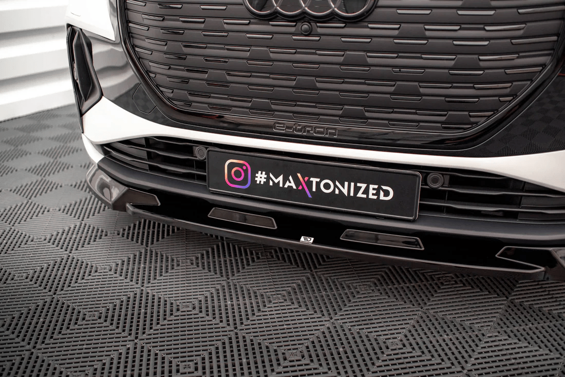 Maxton Design Frontsplitter V.1 – Audi Q4 e - tron Sportback S - Line Mk1
